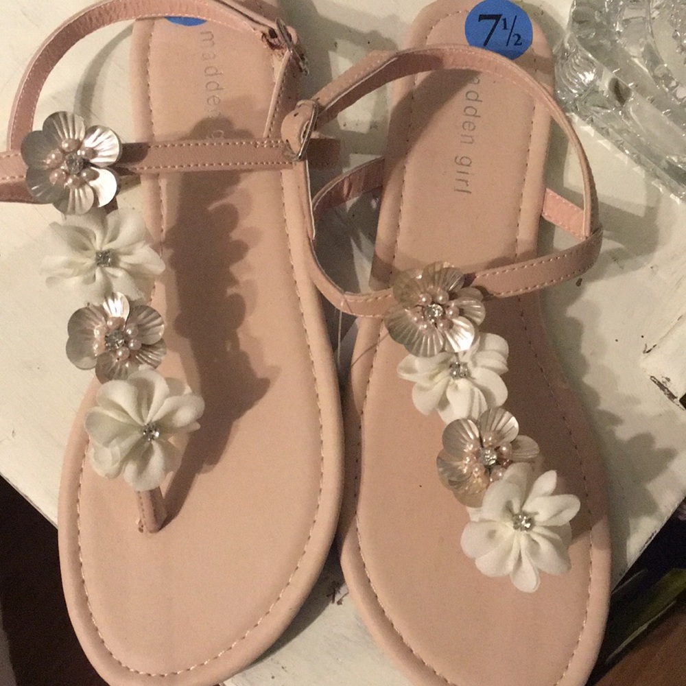 Madden Girl pink nude sandals